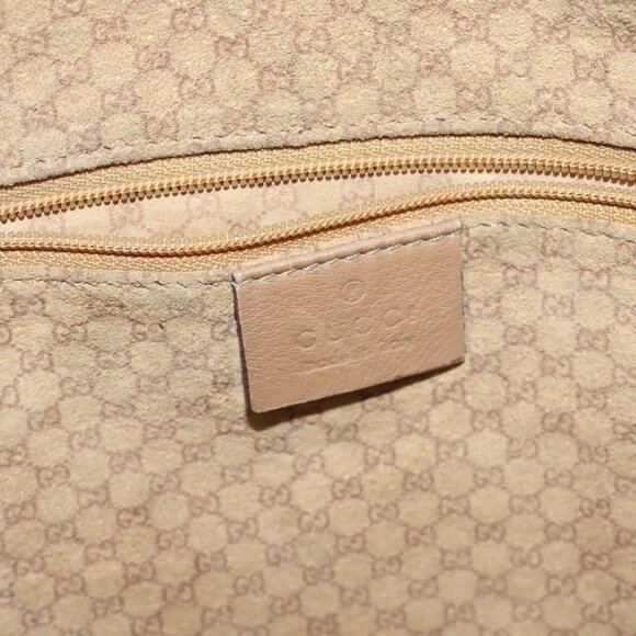 GUCCI Shoulder Bag Leather Brown Gold 001 4288 Auth - Picture 13 of 16